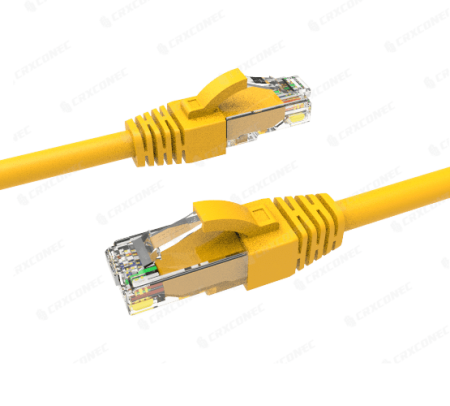 Cable de conexión de cobre PVC UTP Cat.6 de 24 AWG con certificación UL, 1M de longitud, color amarillo - Cable de parche UTP Cat.6 de 24 AWG con certificación UL